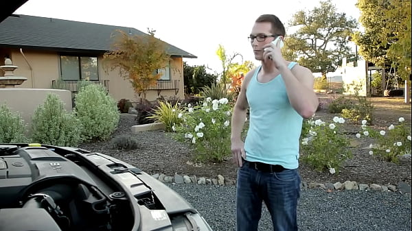 Download Video - NextDoorTwink - Tatted Twink Offers Up Hole To Hunk Mechanic As Payment