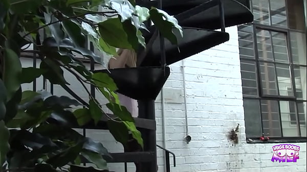 Busty blonde gets ready to be penetrated by a big cock in a tight pussy