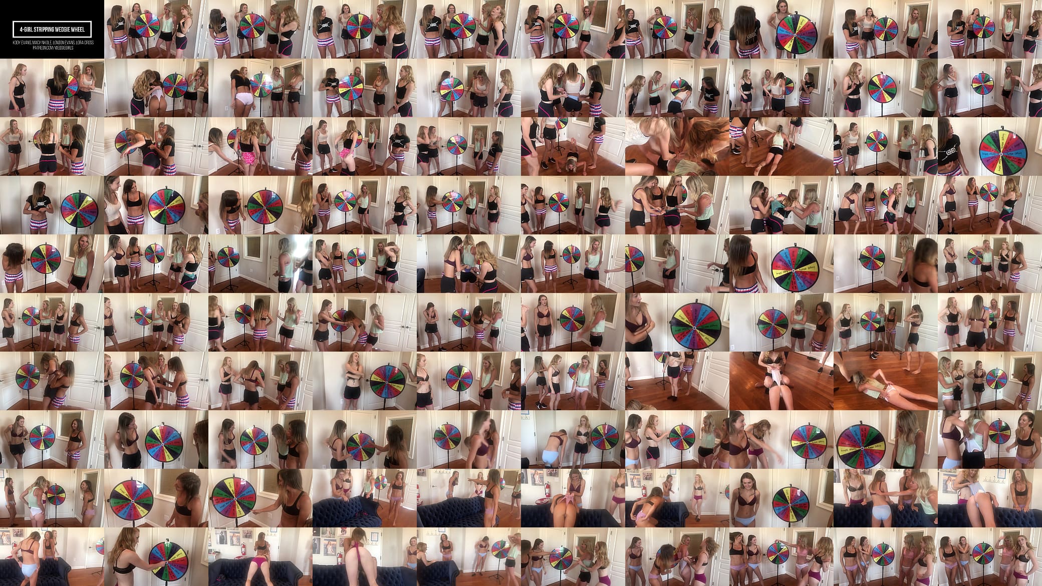 4 Girl Stripping Wedgie Wheel Patreon 预览图
