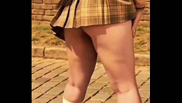 Big-Butted Dares to Show Off Her Butt in Her Neighborhood!!! Full Videos on This Channel!!!!