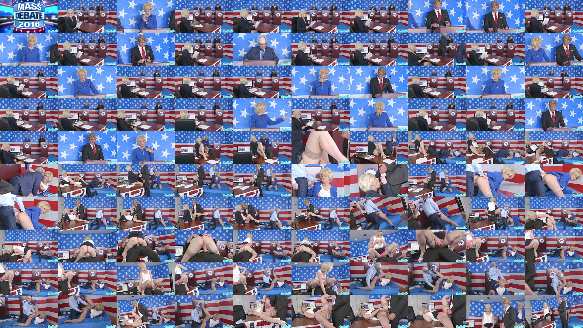 donald trump and hillary clinton fucking bernie sanders and megan kelly in presi 预览图