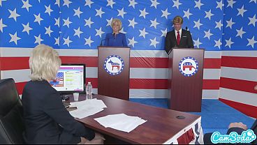 donald trump and hillary clinton fucking bernie sanders and megan kelly in presi