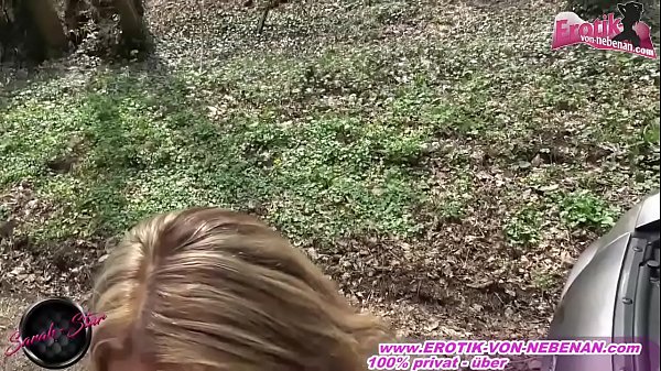 German secretary milf get outdoor fuck from car seller
