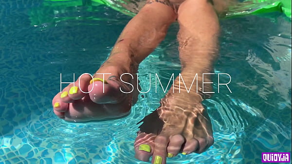 Splashing Feet in the Pool