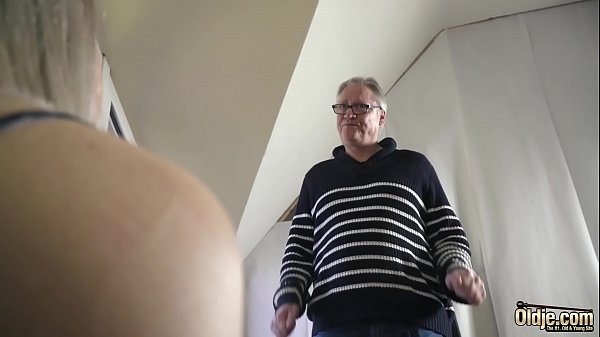 Beautiful teen gets pussy fucked by horny old cock
