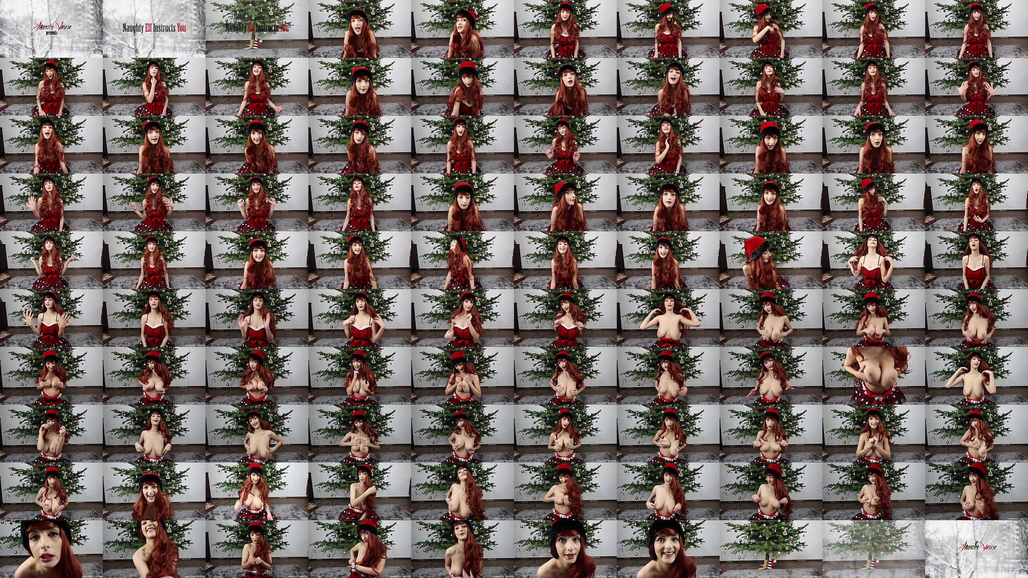 Naughty Elf Instructs You (full clip, BigTits, JOI) by Amedee Vause 预览图