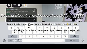 Gay femboy wants more men to fuck him in any Roblox game!!
