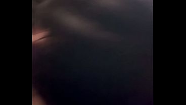 My friend's girlfriend gives me a blowjob, although she hesitates at first, I eventually convince her.