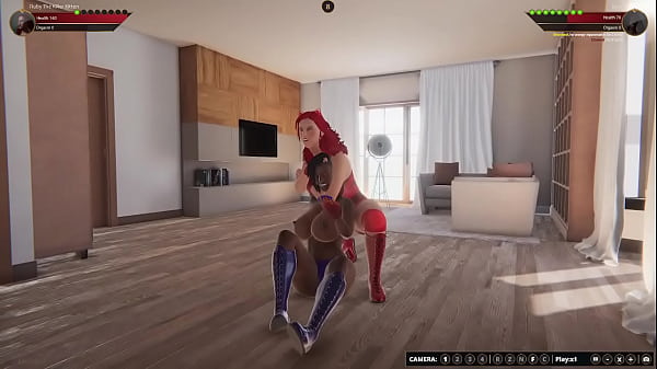 Ruby The K Kitten VS Boomer (Naked Fighter 3D)