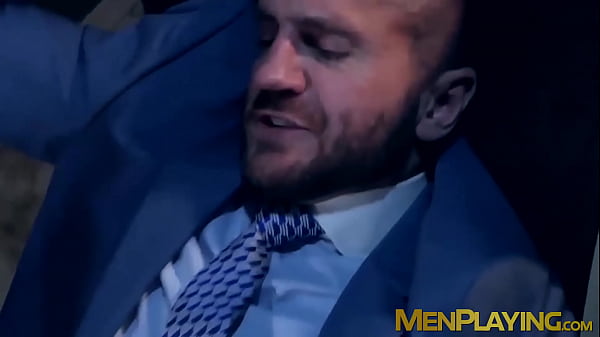 Classy hunk sucks a gloryhole cock before being...