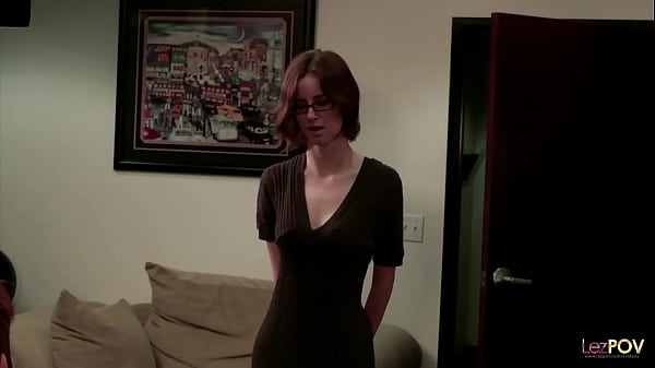 Rude redhead boss takes advantage of her submissive lesbian employee by ramming her with a strapon