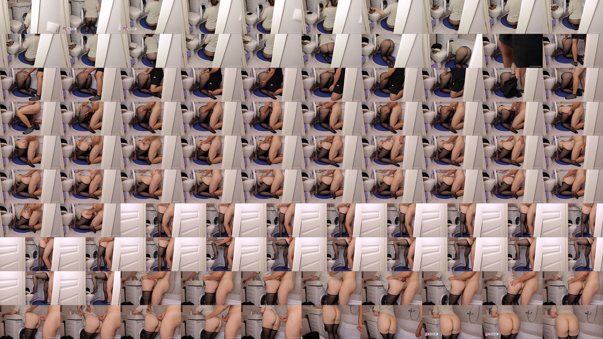 Fucked my step sister in pantyhose while she was stuck in the washing machine 预览图