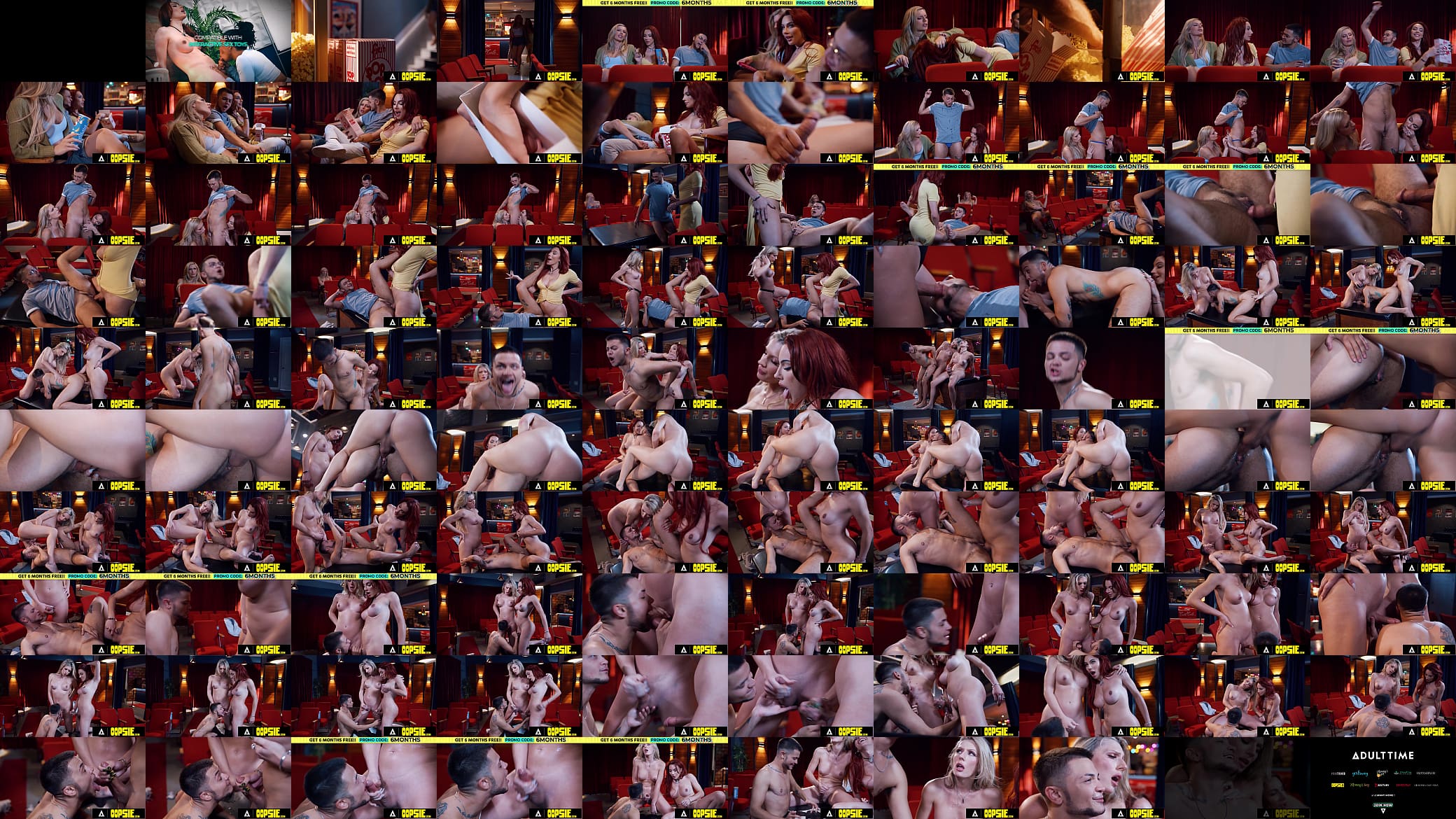 OOPSIE - Naughty Jade Venus &amp; Ariel Demure ALMOST CAUGHT Giving FTM Nicky Zeal A Facial In Theater 预览图