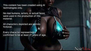 I completely filled this chocolate bitch with my hot cum after she licked my cock to a shine [AI]
