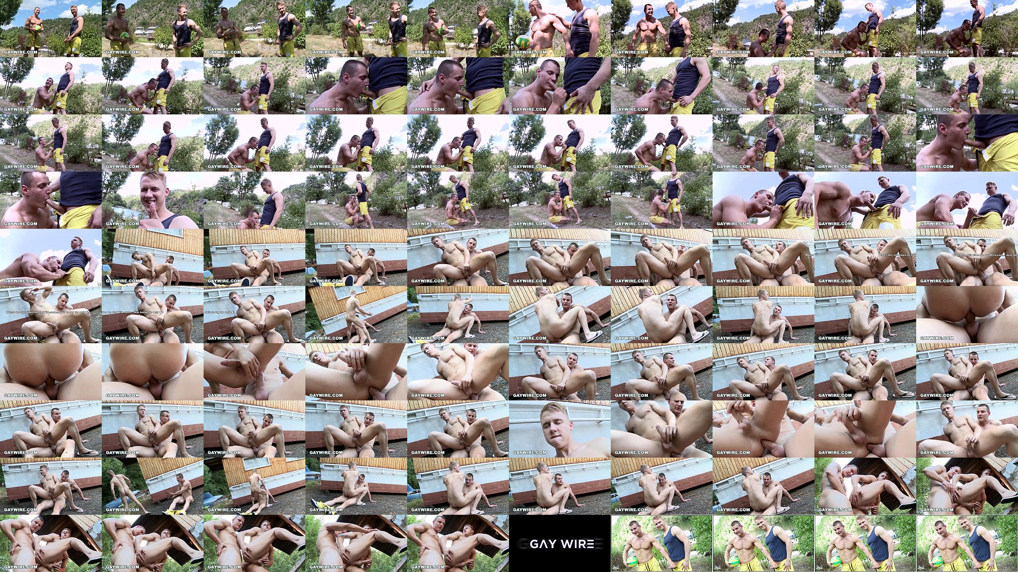 GAYWIRE - Public Gay Sex Featuring Euro Studs Chris and Luc 预览图