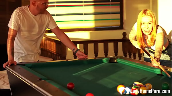 Sexy Ginger Breaks All the Billiard Room Rules