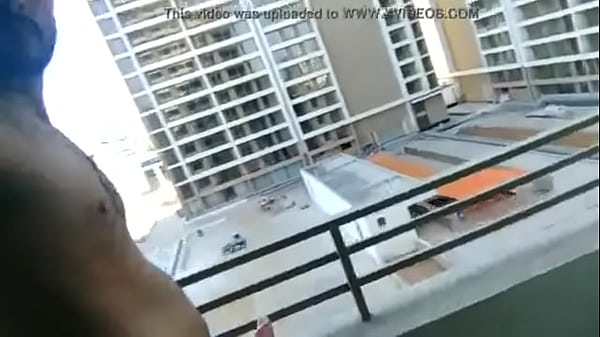 Flashing in my balcony, completely naked, neigh...