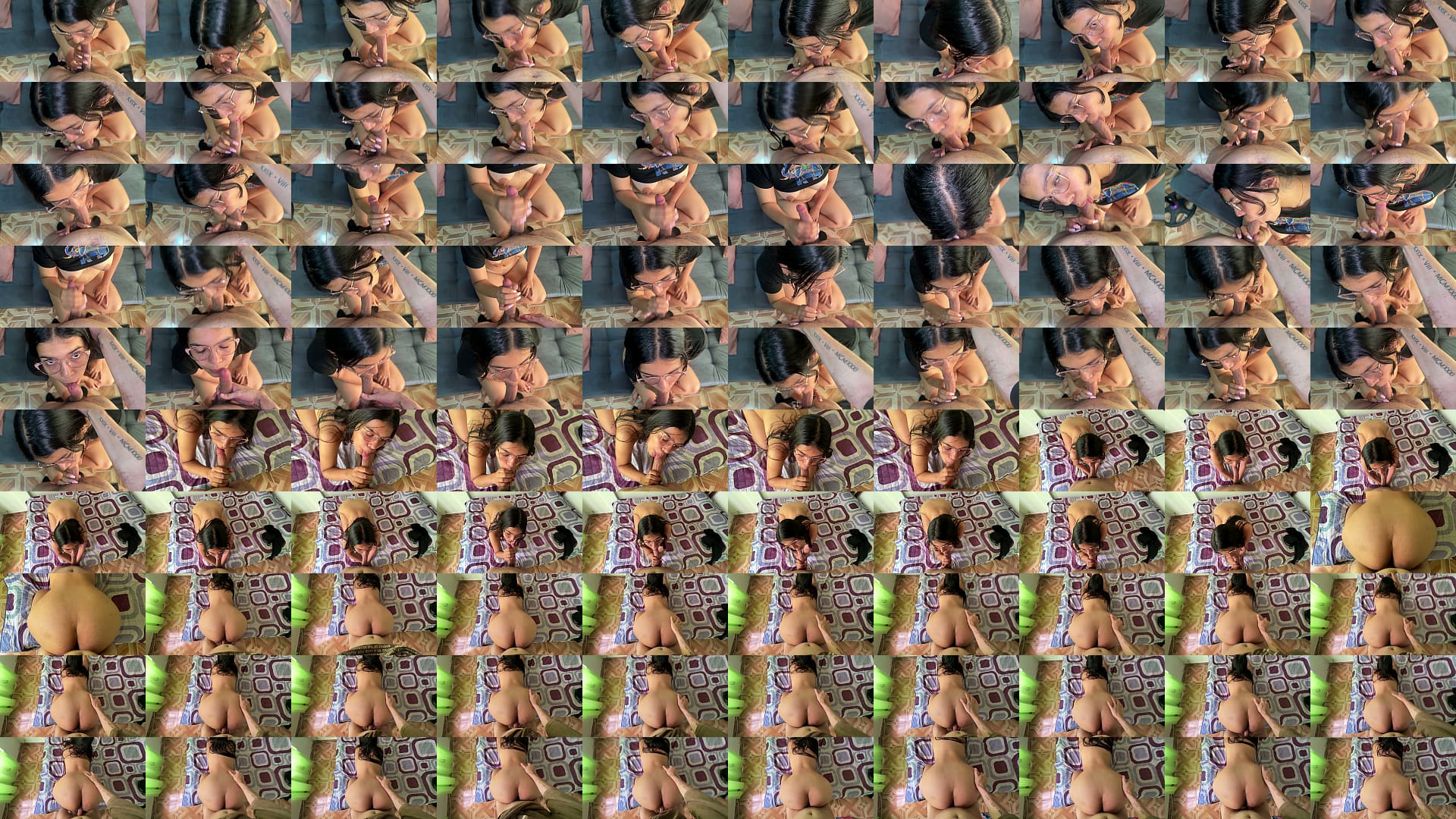 Sexo casero con mi compa&ntilde;era de cuarto culona 预览图