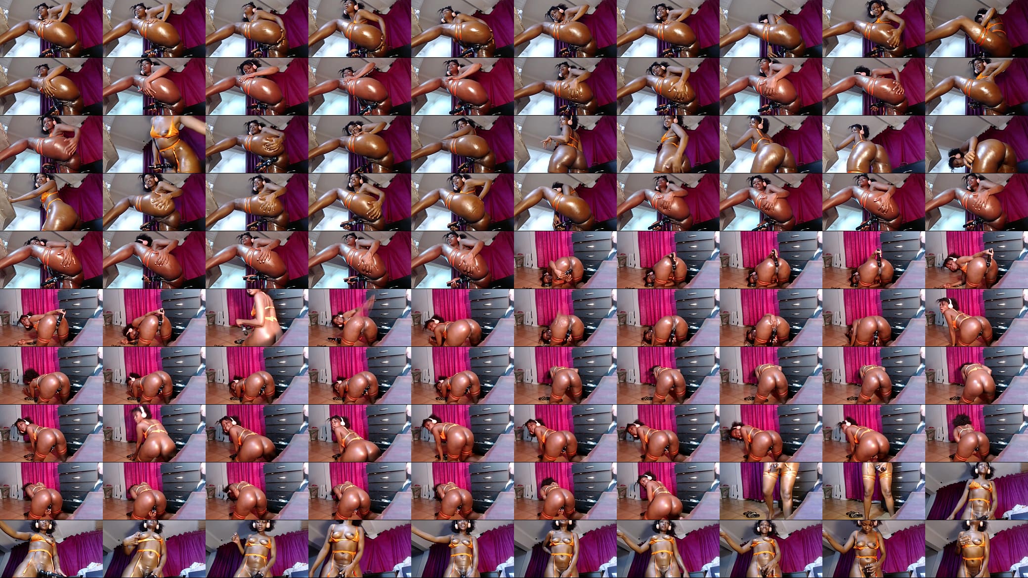 Slim African Ebony Pussy Play 预览图