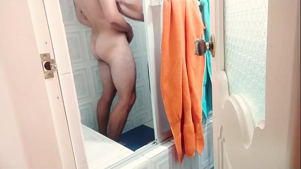 My husband has already left, you can now enter the shower with me! naughty neighbor invites me to go into the SHOWER to fuck me