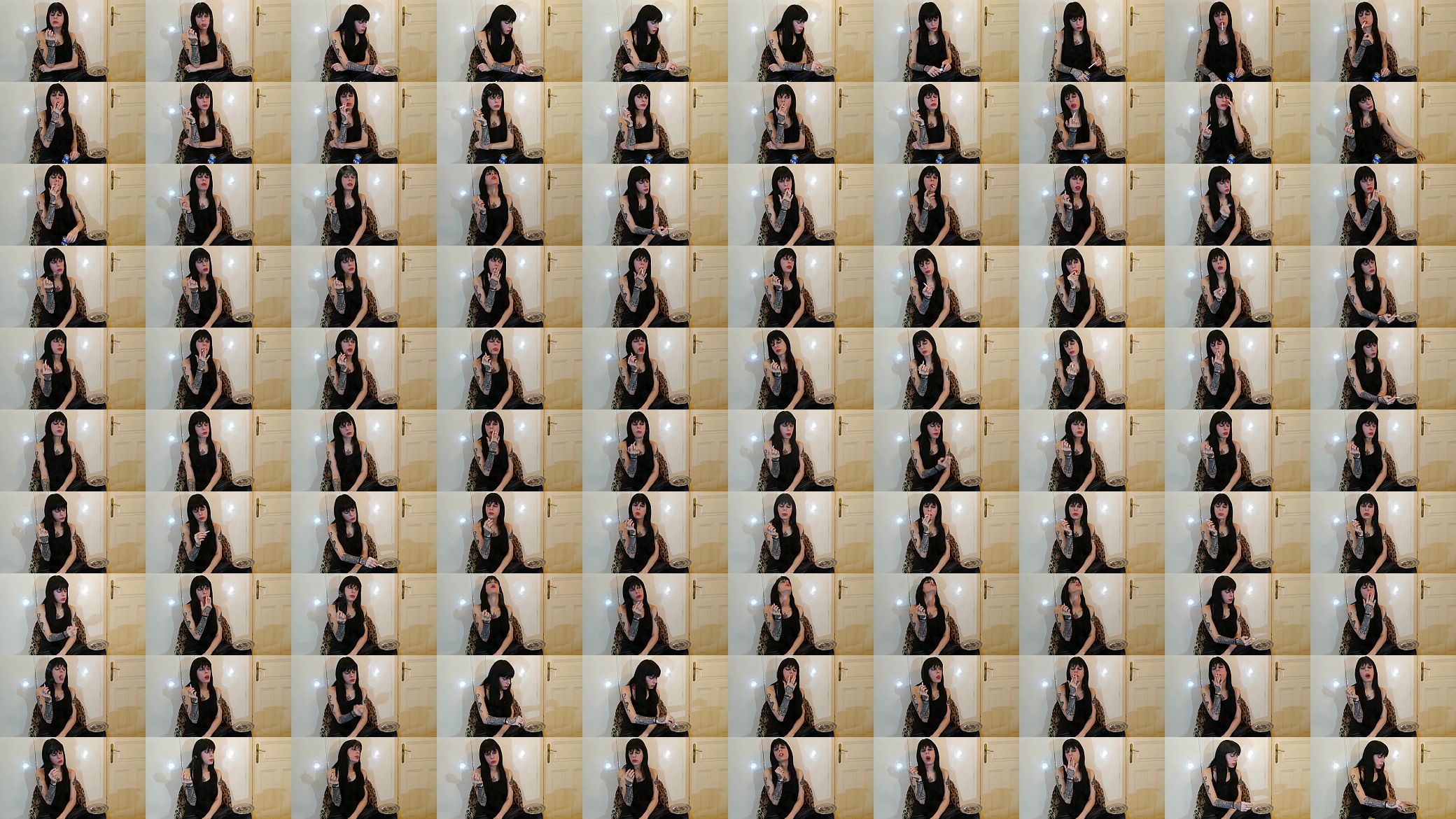 Beth Kinky - Sexy goth domina smoking pt2 HD 预览图