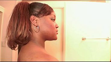 After a blowjob, she bends over and lets him fuck her from behind where his cumshot lands...