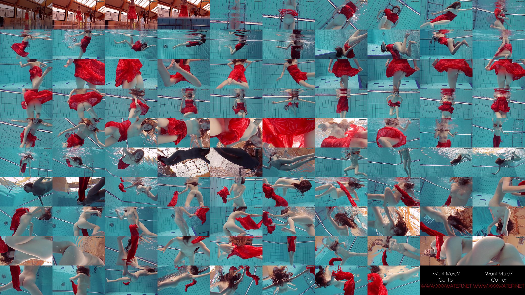 Libuse goes underwater in the pool 预览图