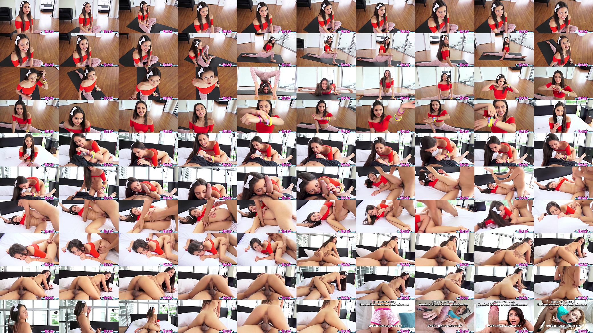 Ex Gymnast gal getting fuck sideways by a thick cock 预览图