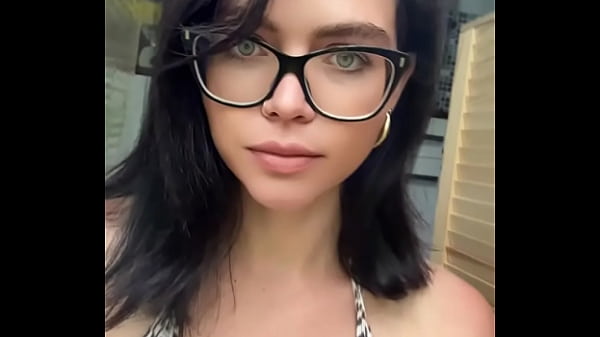 Selfie Video Smoking in Glasses