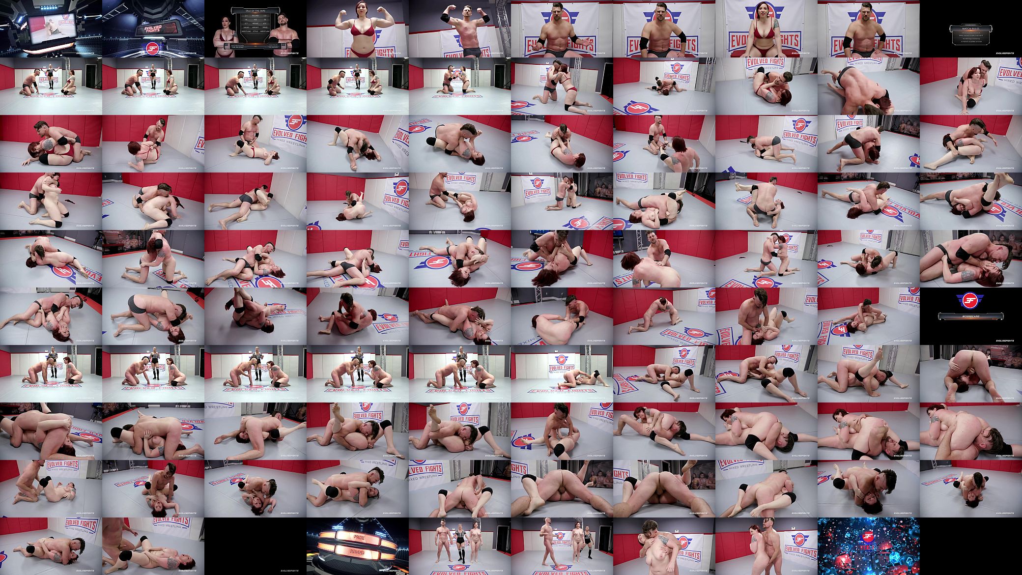 Naked Sex Fighting Mistress Kara wrestles Jack Friday doing a 69 and being fucked hard 预览图