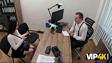 VIP4K. A Curvy Student Girl Sold Her Tight Ass to Get a Loan
