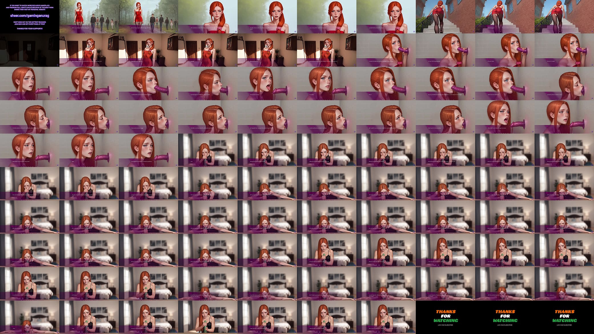 My Redhead Wife Trying Rough Deepthroat Live Online - 3D Hentai Animated Porn - Mila Ai 预览图