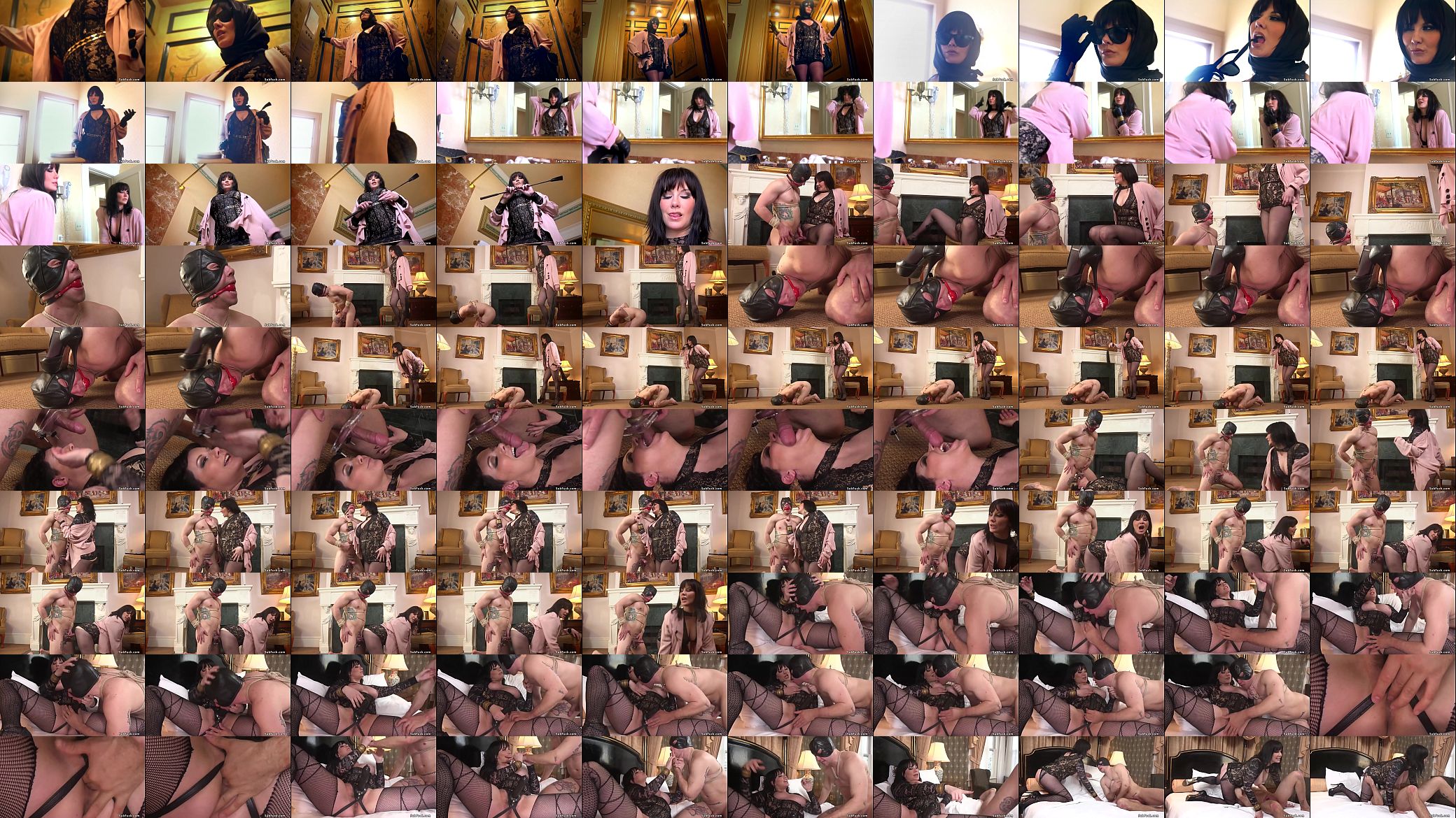 Gimp man slave gets femdom brunette 预览图