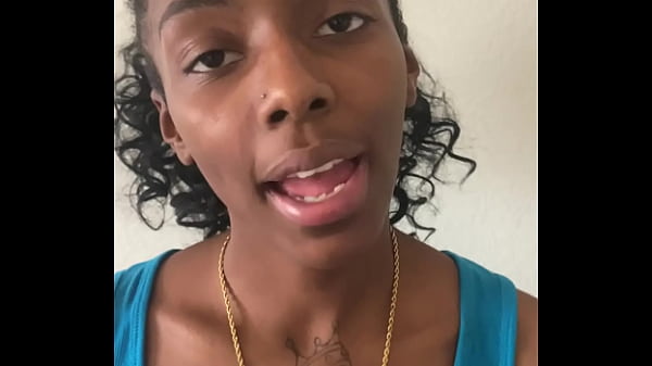 Sexy Ebony slut first time sucking BBC on camera part 1