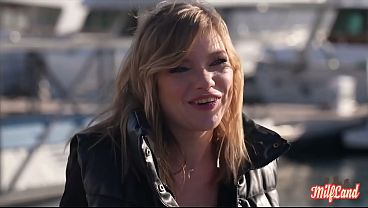 Luth, a beautiful blonde, is having a great time with two dicks!