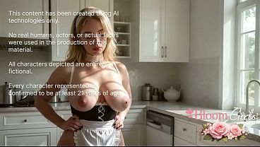New 18yo housekeeper at my place seduced me with her revealing outfit and voluptuous figure. I fucked her juicy pussy and tight ass while my wife was at work[AI]
