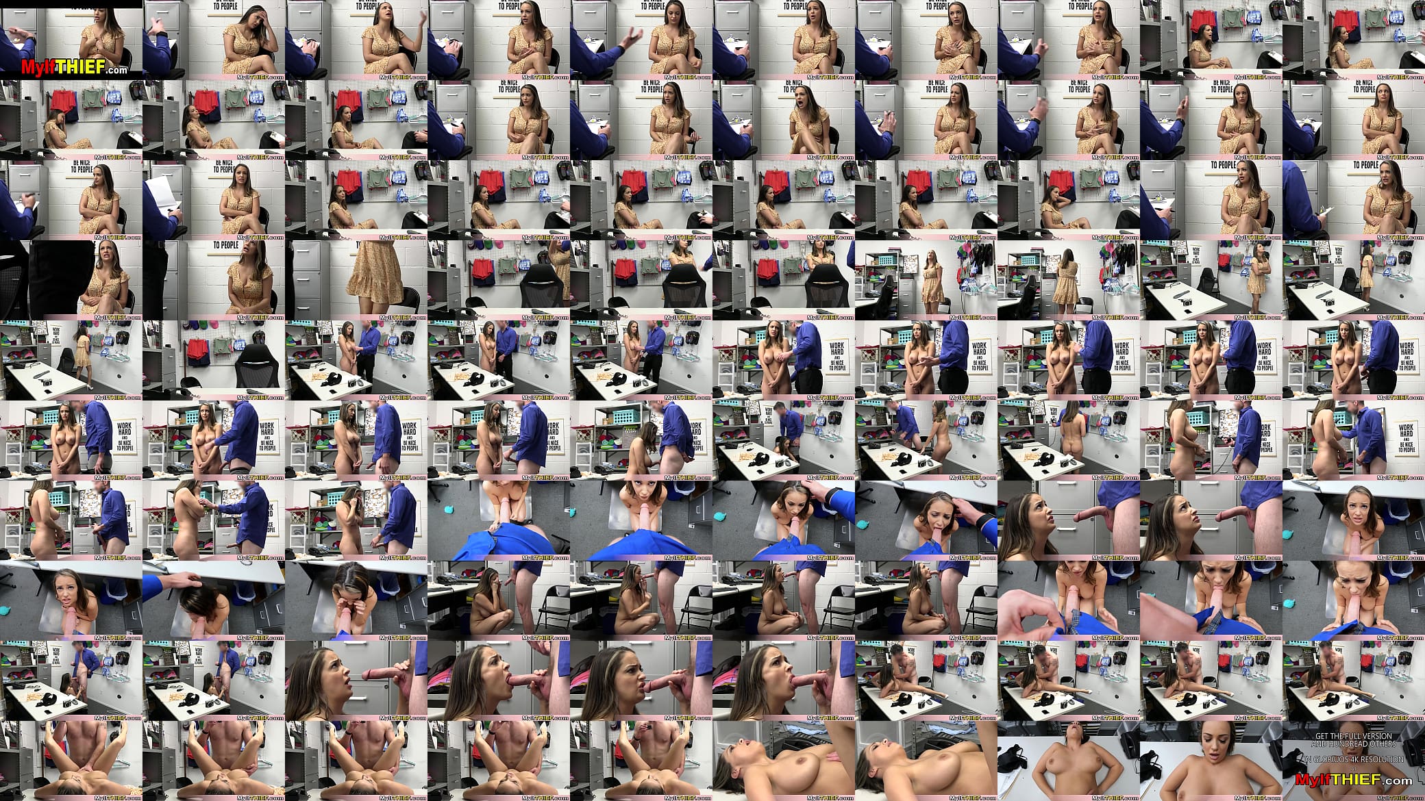 Shoplifter Sofi caught again and this time her huge boobs and big mouth wont be enough to go free 预览图