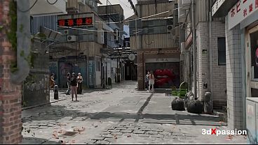 First Time in Chinatown Mode - Hot chinese girl has anal sex in her room