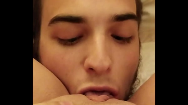 cuckold eats bukake pussy