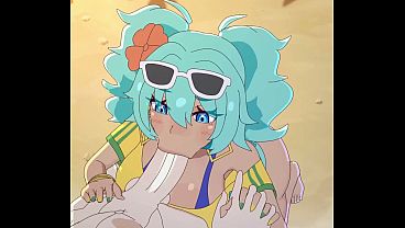 Hatsune Miku performs an intense blowjob [Spanish subtitles]