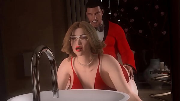 Horny men fuck trans woman so hard they have to brace themselves