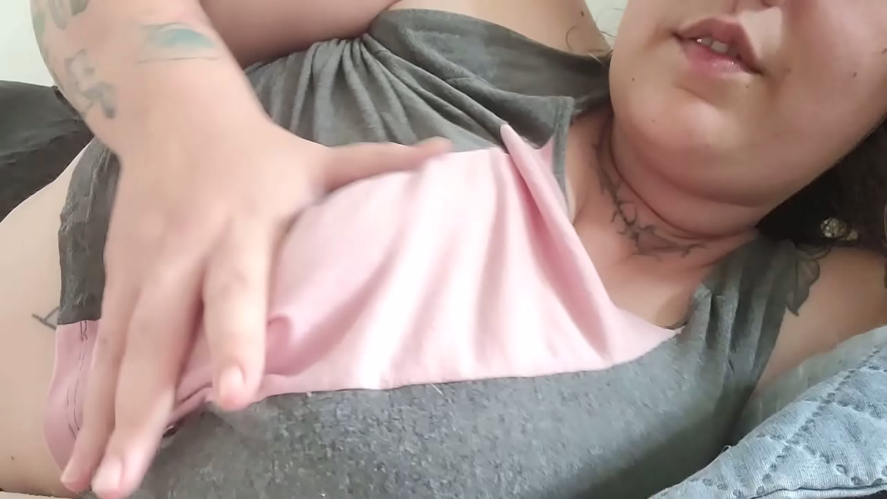 playing with my boobs under my shirt and giving you milk