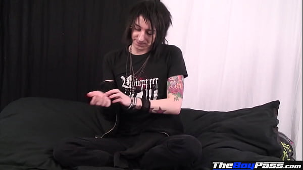 The Boy Pass - Goth Twink Jerks His Big Cock