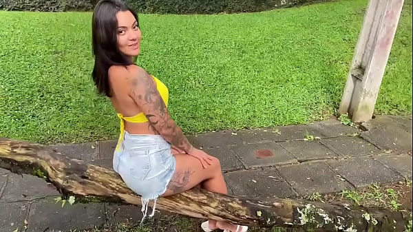 She wore her pussy in shorts and asked for a bite