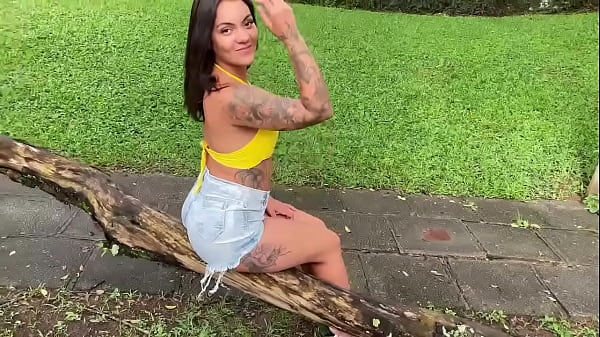 She wore her pussy in shorts and asked for a bite