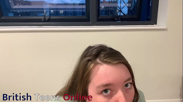 Gorgeous British 18 Year Old Sucks Cock And Plays With Cum