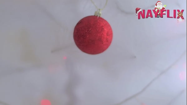 Noel Nayara, setting up the Christmas tree