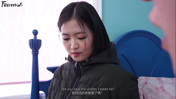 Korea - Busty Girlfriend Role-Playing in Black Stockings