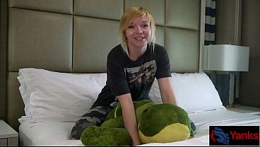 Lusty Alexa Crush Grinds Her Pussy Against Soft Plushy Toy