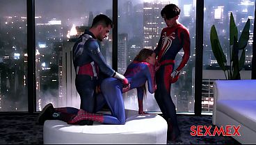 SEXMEX - SPIDER GIRL BANGED BY SUPERHEROES . LULA